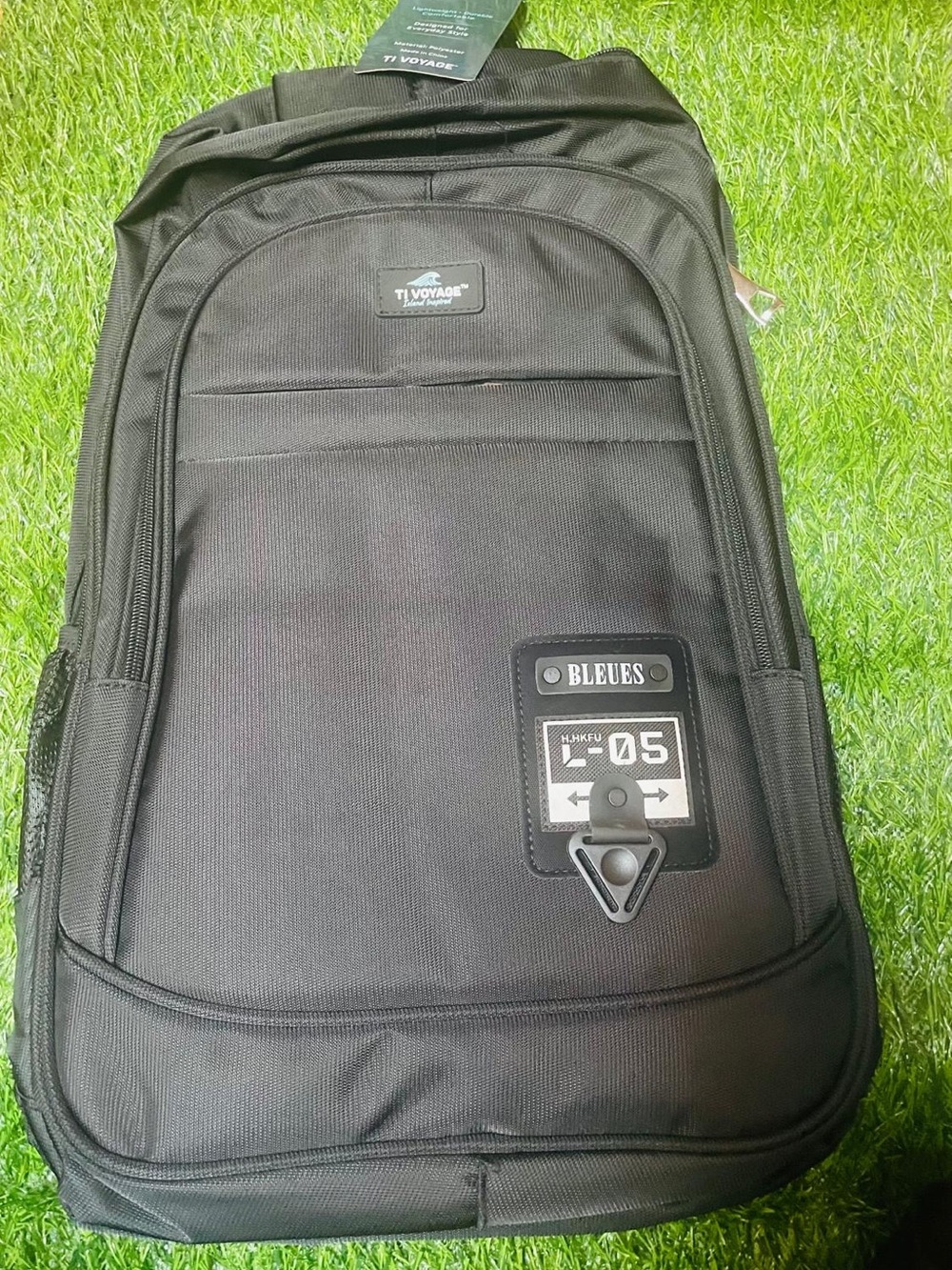 & Other Stories Black Men's Backpack with Front Badge